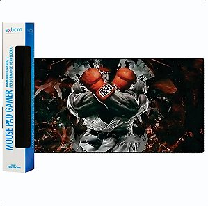 Mouse Pad Gamer Speed Extra Grande 70x35xcm Ryu Guerreiro