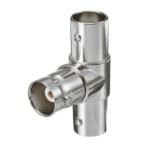 Adaptador Divisor Splitter T Bnc 3 Portas Femeas 75 Ohms