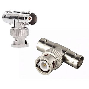 Conector Divisor Splitter Adaptador Bnc 1 Macho X 2 Fêmea
