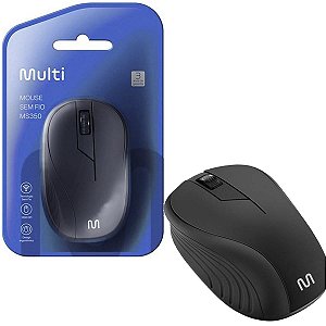 Mouse Sem Fio Wireless 3 Botões Preto Usb Multi MO212