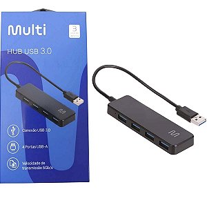 Hub 4 Portas USB 3.0 AC444 Compatível Windows/macOS/Linux