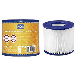 Refil Filtro De Piscina 2200 Litros De Vazão Mor 127/220