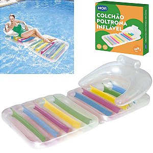 Bóia Para Piscina Colchão Inflável Lounge Luxo Grande Verão