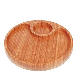 Tabua Gamela Churrasco Petisco 2 Divisórias Bamboo 3364 Mor