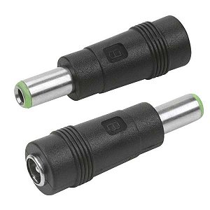 Adaptador P4 2.1 x 5.5mm Fêmea x 3.6mm Macho Verde 003-8705