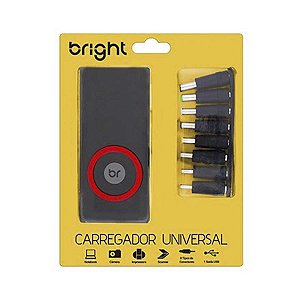 Fonte Universal Notebook 8 Conectores Bivolt Bright 0167
