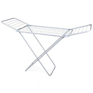 Varal De Chão Reforçado Com Abas Dobrável Retrátil Slim Mor