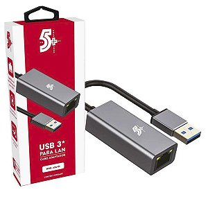 Cabo Adaptador USB 3.0 Rede LAN Gigabit 1Gbps 5+ 018-7549
