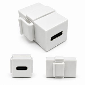 Keystone USB Tipo C Emenda Pass Through P/ Painel Espelho