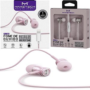Fone De Ouvido Com Fio Conector Lightning Maketech EPL-303R