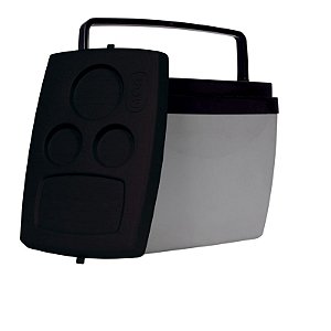 Caixa Termica Cooler Para Praia Camping 34L Cinza Com Preto