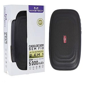 Caixa Som Portátil Bluetooth Power Bank Rádio Maketech BTS11