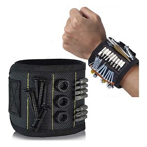 Pulseira Magnética P/ Parafusos E Brocas Agulhas Ferramentas