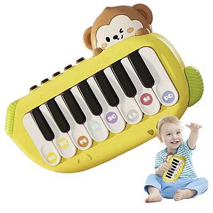 Mini Piano Musical Brinquedo Com Jogo Interativo Criança