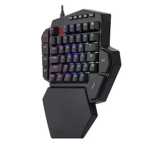 Teclado Mecanico Redragon Single Hand Ditix Rgb Switch Azul