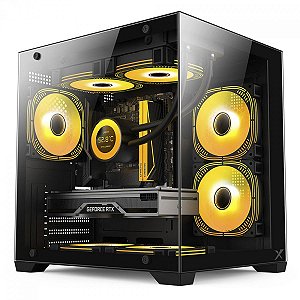 Gabinete Gamer Aquario Brx Xtreme Glacier 3x Fans Mini Tower