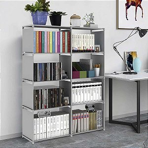 Estante Organizadora MetalPvc Pratica Desmontável 1,25m*80cm