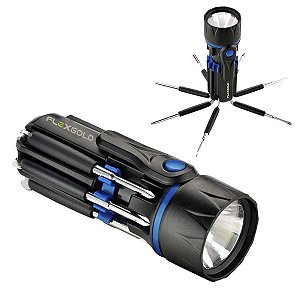 Kit Lanterna Led Versátil 8 Em 1 Com Chaves Philips e Fenda