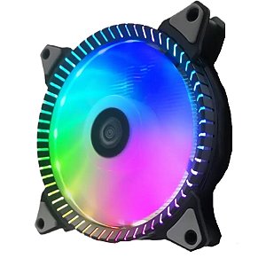 Cooler Fan Rgb Para Gabinete Vários Efeitos 120Mm 1500Rpm