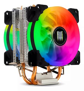 Cooler Duplo Para Processador Cpu Rgb Universal Amd Intel