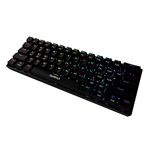 Teclado Mecânico Hermes E3 RGB Preto Switch Gamdias Red