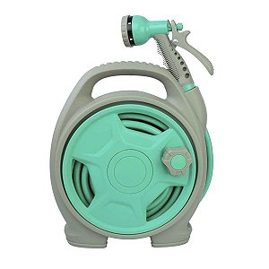 Mangueira De Jardim Esguicho Quintal Com Carretel 15 Metros