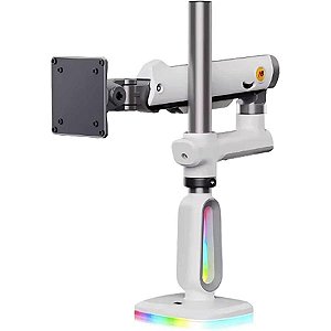 Suporte Monitor Gamer Rgb Pistao Gás Bi-Articulado 32" a 60"