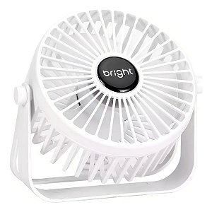 Ventilador De Mesa Portátil Usb Mini Branco Bright VN007