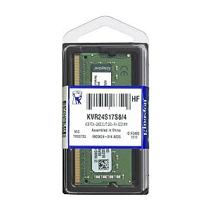 Memoria Para Notebook Ddr4 4Gb 2400Mhz Cl17 260 Pin Kingston