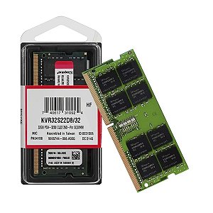 Memória Para Notebook Ddr4 32Gb 3200MHz Kingston Original