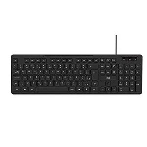 Teclado Com Fio Soft Silence Abnt2 Multilaser Tc144 Preto