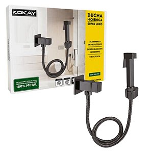 Ducha Higiênica Luxo Soft Metal Banheiro Lavabo 1/4 De Volta