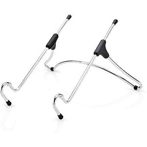 Suporte Notebook Ergonômico Base Tablet Dobrável Aço Cromado