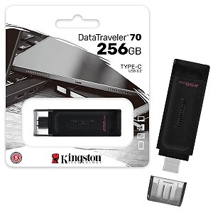 Pendrive Kingston Datatraveler 70 256gb Usb-c 3.2 Dt70/256gb
