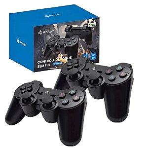 Kit 2 Controles Sem Fio Usb Knup P/ Game Stick e Computador