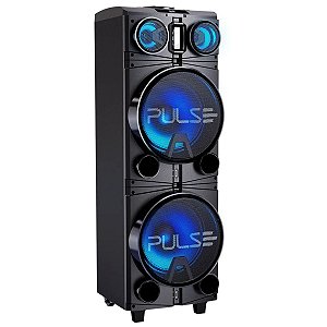 Caixa De Som Bluetooth Pulse Storm 2 10 Pol Led Rádio 1500w