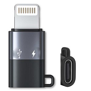 Adaptador Otg Para Iphone Do 6 ao 14 Light Para Usb C Turbo