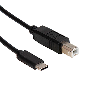 Cabo Usb-c Para Impressora Usb-b 1.8 Metros Android Otg