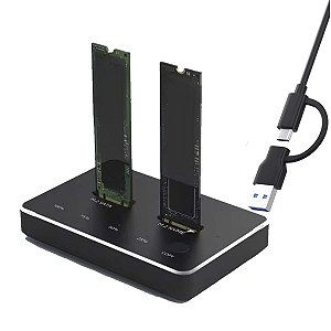 Docking Station Usb C Para M.2 Nvme E M.2 Ngff Sata 10 Gbps