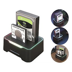 Dock Station Usb C Usb 3.1 Hd 3.5" 2,5 Ssd Sata 3 40Tb Clone