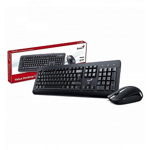 Kit Mouse E Teclado Genius Km160 Com Fio Usb Abnt 2 1000Dpi