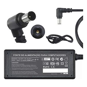 Fonte Para Monitor e Tv Lg Notebook LG 19v 3,42a 6,5*4,4mm