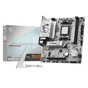 Placa Mae Amd Msi Am5 B840M Gaming Wifi6e Ddr5 M-ATX White