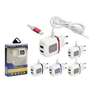 Carregador Compatível Com Iphone 5 ao 14 2 Usb Cabo 3.1A
