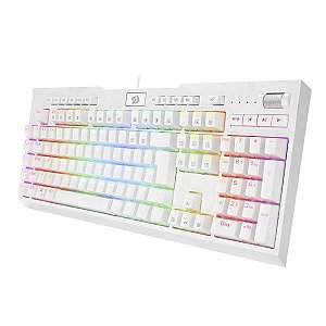Teclado Redragon Brahma Pro Rgb Switch Optico Blue Branco