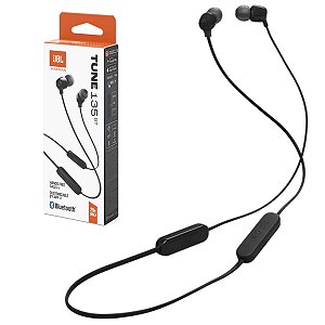 Fone de Ouvido Sem Fio Bluetooth JBL Tune 135BT IPX4 Preto