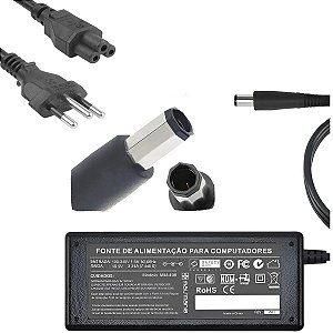 Fonte Carregador Compatível Com Dell 19.5v 3.34a Octagonal