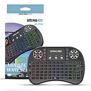 Mini Teclado Com Mouse Touch Para Smart Tv e Tv Box Com Led