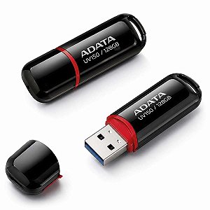 Pen Drive Adata 128Gb Preto/Vermelho Auv150-128g-rbk