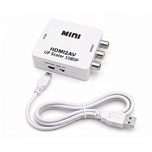 Mini Adaptador Conversor Hdmi Para Rca 1080p Hdmi2Av Game